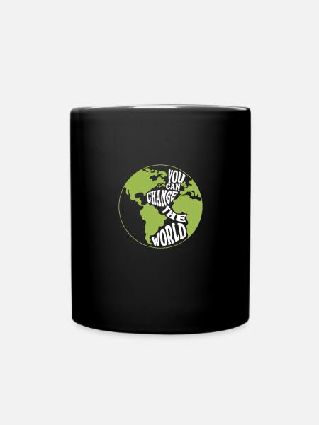 Klimawandel - Tasse einfarbig - Schwarz