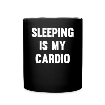 Sleeping is My Cardio - Full Colour Mug - black - Front