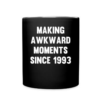 Faire des moments gênants depuis [votre année de naissance] - Mug uni - noir - Devant