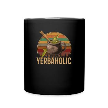 Yerba Mate argentina - Tasse einfarbig - Schwarz - Vorne