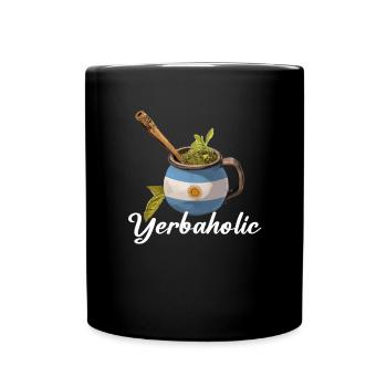 Yerba Mate argentina - Tasse einfarbig - Schwarz - Vorne