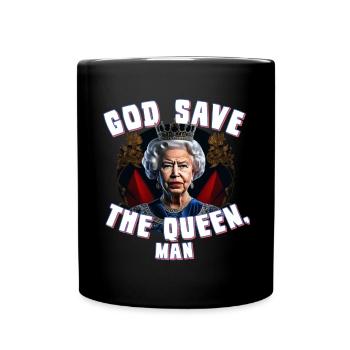 God Save the Queen Man - Mug uni - noir - Devant