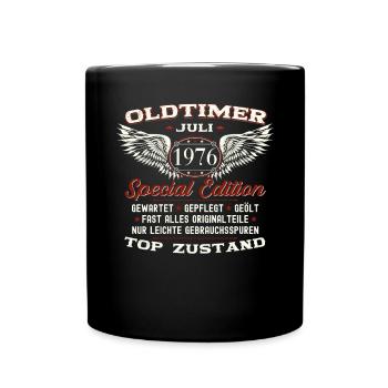 47. Geburtstag Mann Oldtimer Juli Jahrgang 1976 - Tasse einfarbig - Schwarz - Vorne
