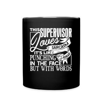 Supervisor Supervisor Love - Full Colour Mug - black - Front