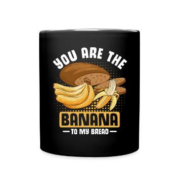 Drôle de vêtements de cuisson au pain aux bananes - Mug uni - noir - Devant