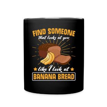 Drôle de vêtements de cuisson au pain aux bananes - Mug uni - noir - Devant