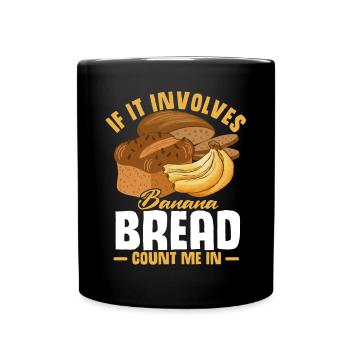 Drôle de vêtements de cuisson au pain aux bananes - Mug uni - noir - Devant