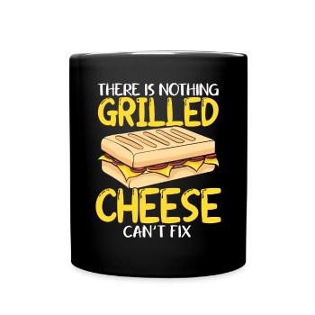 Love Grilled Cheese Men Women - Tasse einfarbig - Schwarz - Vorne