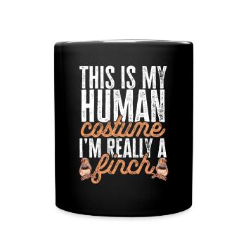 Pinsons zèbres Oiseau Pinson zèbre - Mug uni - noir - Devant