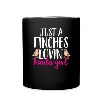 Pinsons zèbres Oiseau Pinson zèbre - Mug uni - noir - Devant