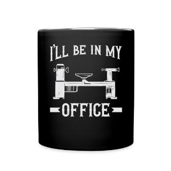Woodturning Woodturning Wood Lathe Lathe - Full Colour Mug - black - Front
