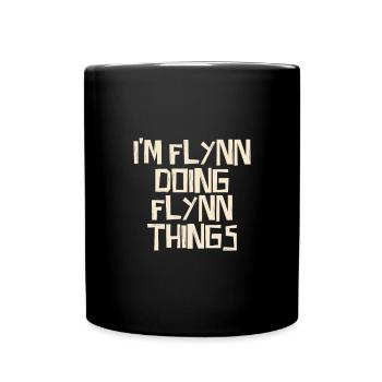 I'm Flynn doing Flynn things - Full Colour Mug - black - Front