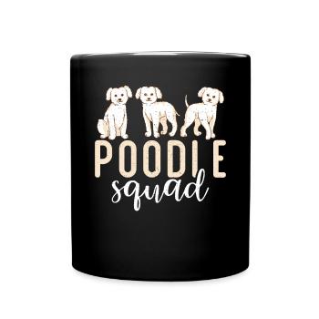 Poodle Gifts - Tasse einfarbig - Schwarz - Vorne