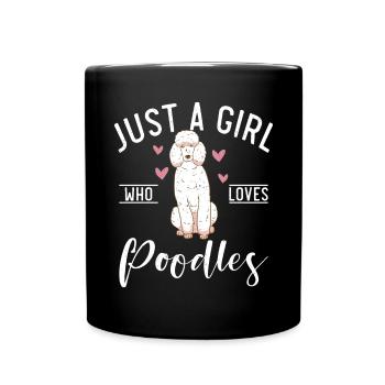 Poodle Gifts - Tasse einfarbig - Schwarz - Vorne