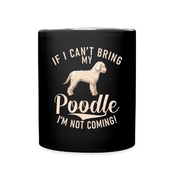 Poodle Gifts - Tasse einfarbig - Schwarz - Vorne