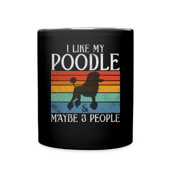 Poodle Gifts - Tasse einfarbig - Schwarz - Vorne