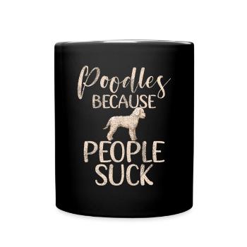 Cadeaux Caniche - Mug uni - noir - Devant