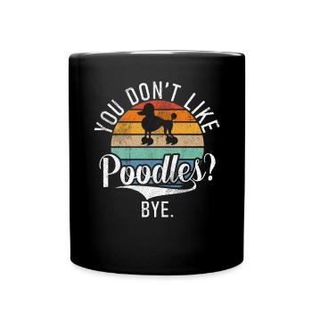 Poodle Gifts - Tasse einfarbig - Schwarz - Vorne