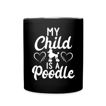 Cadeaux Caniche - Mug uni - noir - Devant