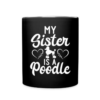 Cadeaux Caniche - Mug uni - noir - Devant