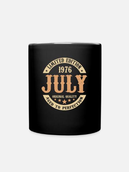 Juillet 1976 Cadeau d’anniversaire vintage - Mug uni - noir