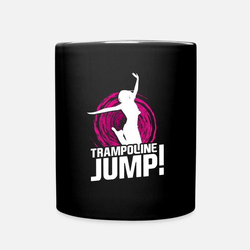 Trampoline Jump - Tasse einfarbig - Schwarz
