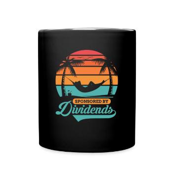 Commandité par l’actionnaire de Dividends - Mug uni - noir - Devant
