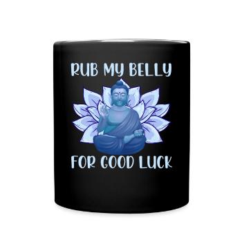 Buddha Buddhismus Buddhist - Tasse einfarbig - Schwarz - Vorne