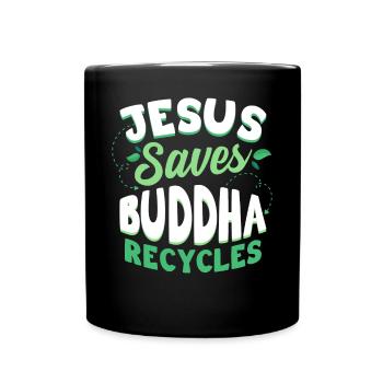 Bouddhisme bouddhiste - Mug uni - noir - Devant