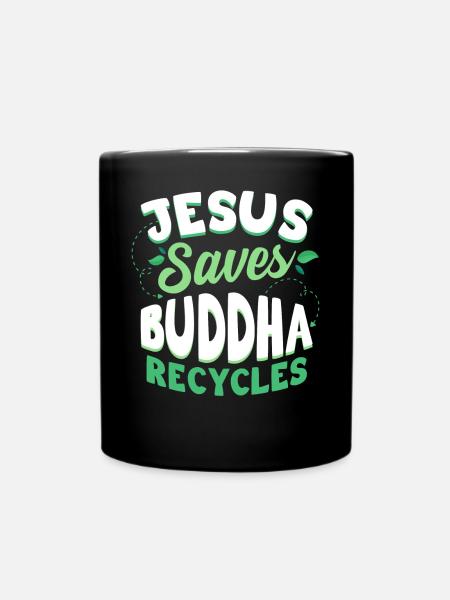 Buddhismus Buddhist - Tasse einfarbig - Schwarz