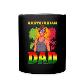 Rastafari Rasta - Tasse einfarbig - Schwarz - Vorne
