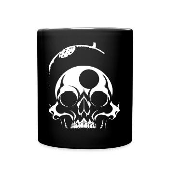 Horror Skull Skull Art Skull Gothic Heavy Metal - Full Colour Mug - black - Front