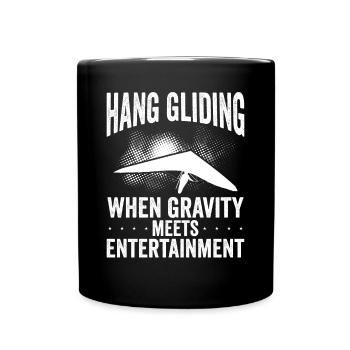When gravity meets entertainment - Full Colour Mug - black - Front