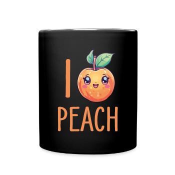 Pêche Kawaii - Mug uni - noir - Devant