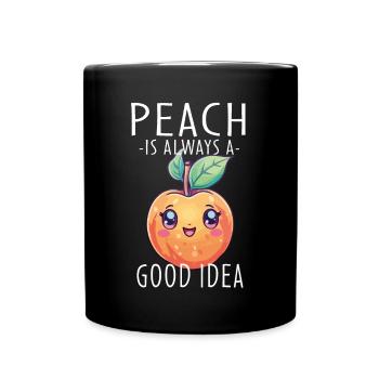 Pêche Kawaii - Mug uni - noir - Devant