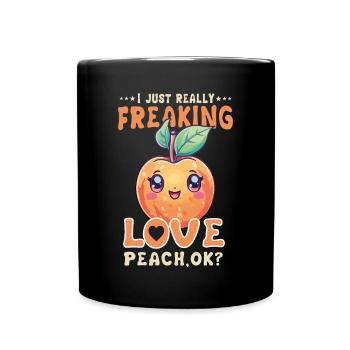 Pêche Kawaii - Mug uni - noir - Devant