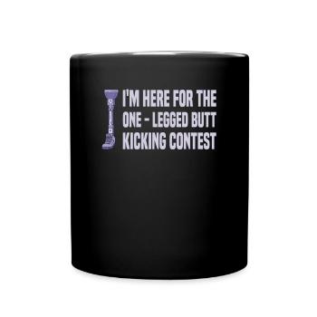 Leg amputation - Full Colour Mug - black - Front