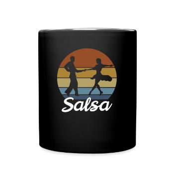 Musique de danse salsa pratiquant le latin - Mug uni - noir - Devant