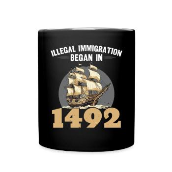 Tag der indigenen Ureinwohner Amerikas - Tasse einfarbig - Schwarz - Vorne