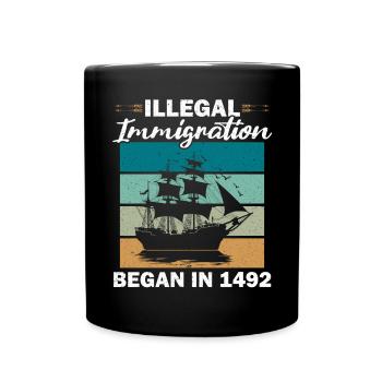 Tag der indigenen Ureinwohner Amerikas - Tasse einfarbig - Schwarz - Vorne