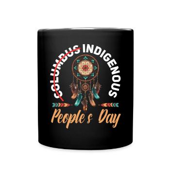 Tag der indigenen Ureinwohner Amerikas - Tasse einfarbig - Schwarz - Vorne