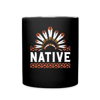 Tag der indigenen Ureinwohner Amerikas - Tasse einfarbig - Schwarz - Vorne