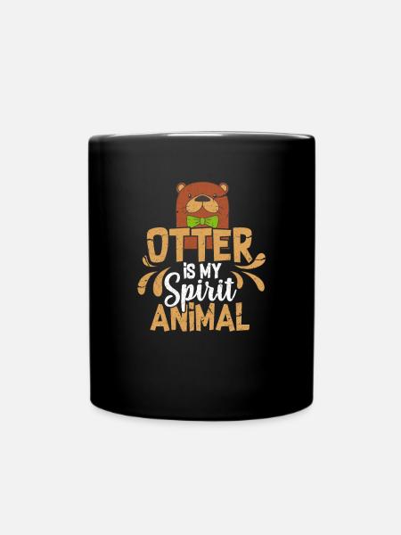Otter - Tasse einfarbig - Schwarz
