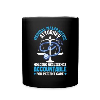 Avocat spécialisé dans la faute professionnelle médicale Soins aux patients - Mug uni - noir - Devant