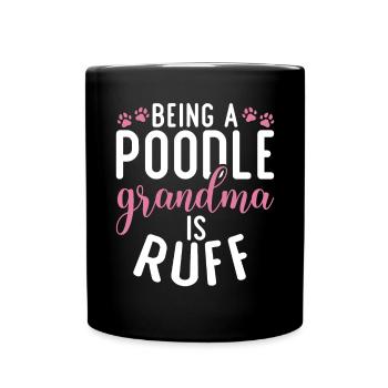 Cadeaux Caniche - Mug uni - noir - Devant