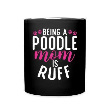Poodle Gifts - Tasse einfarbig - Schwarz - Vorne