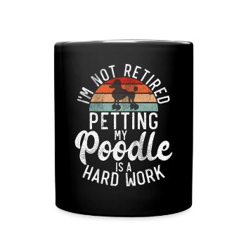 Poodle Gifts - Tasse einfarbig - Schwarz - Vorne