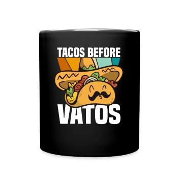 Taco Somberero Mexikanisch Mexiko Latino - Tasse einfarbig - Schwarz - Vorne
