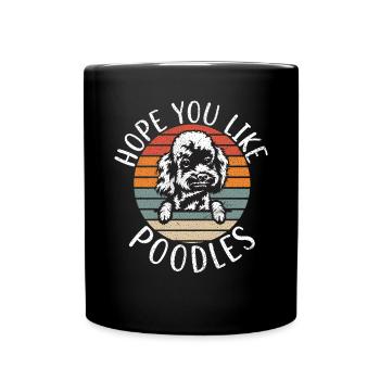 Cadeaux Caniche - Mug uni - noir - Devant