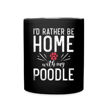 Poodle Gifts - Tasse einfarbig - Schwarz - Vorne